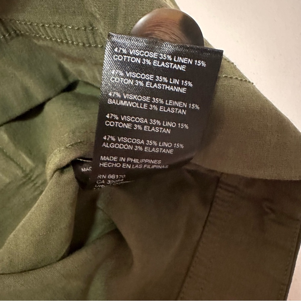 Anthropology Maeve Army Green Skirt‎ Pockets New - Picture 8 of 8